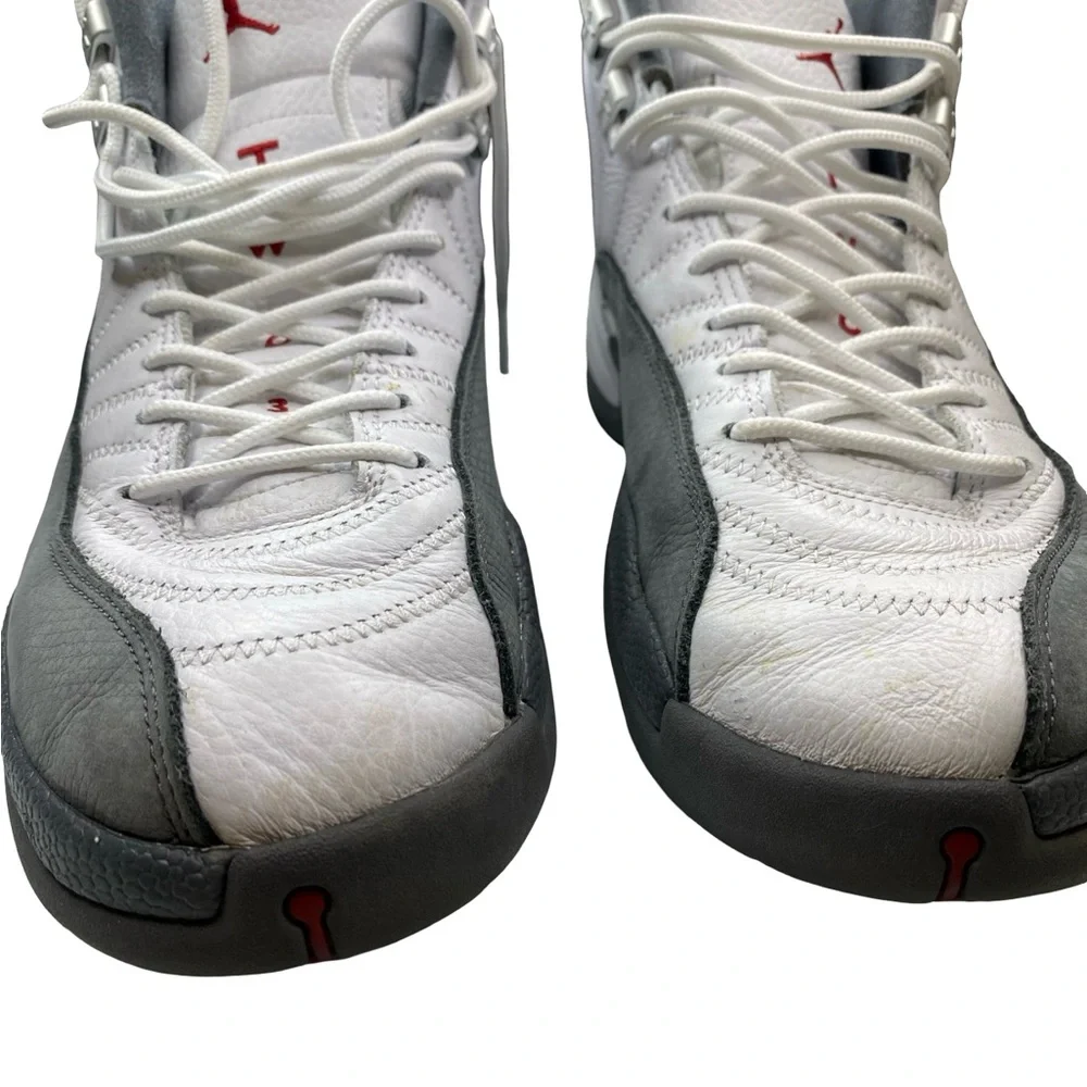 Jordan Men's White and Gray High-Top Sneakers